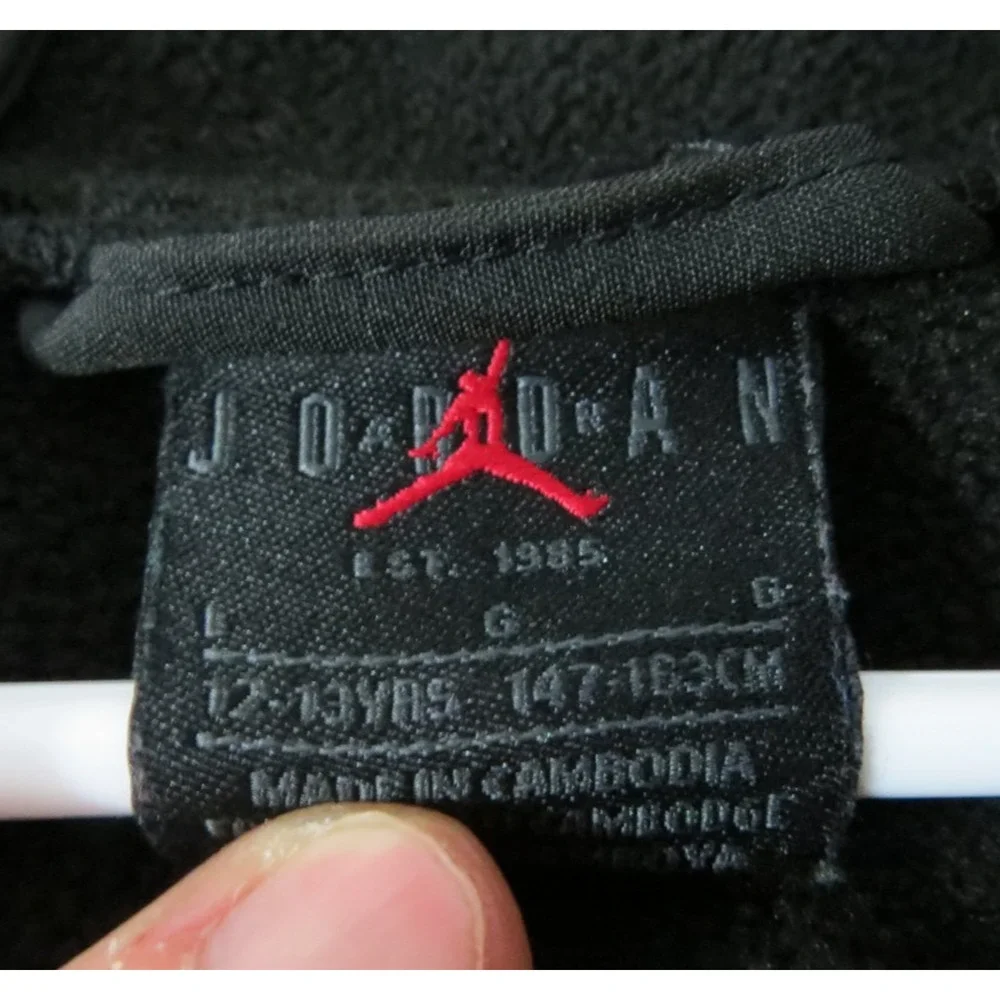 JORDAN Big Kids Soft Shell Full Zip Hooded Jacket Iron‎ Grey Size L (12/13) EUC